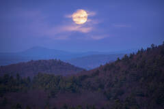 Moonrise over the Quabbin