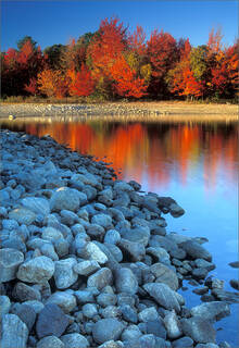 Blue Rocks on Fire
