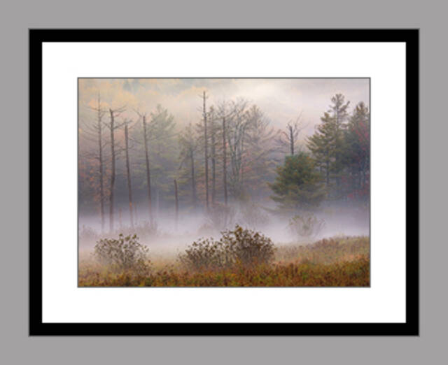 MATTED AND FRAMED PRINT - BLACK FRAME