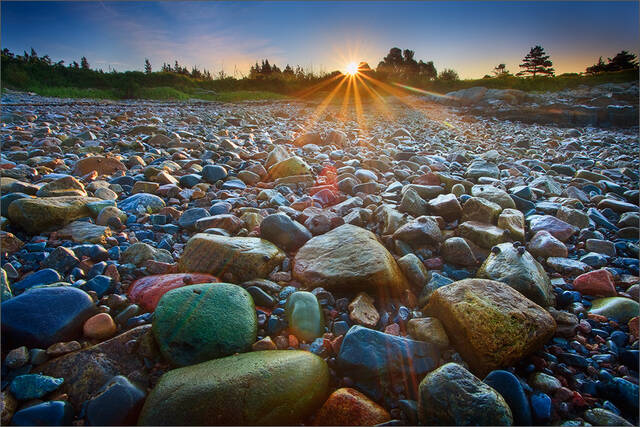 Schoodic Rocks print