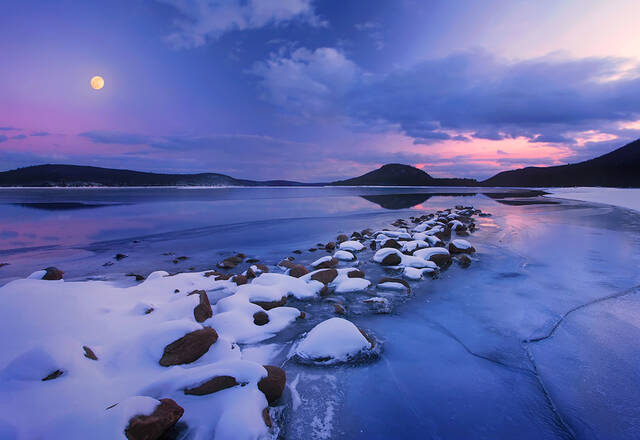 Winter Moon print
