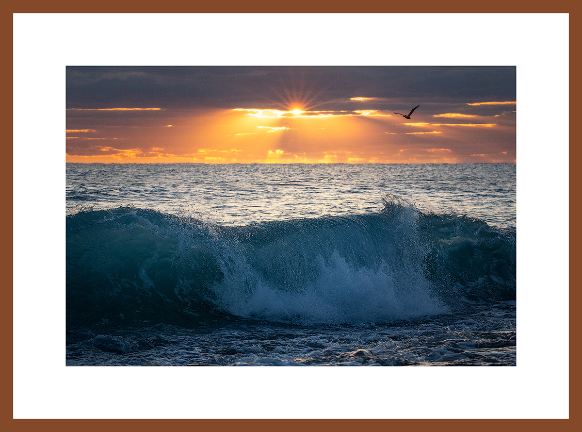 MATTED AND FRAMED PRINT - CHERRY FRAME print preview