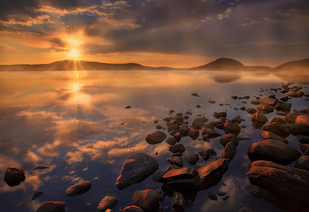 A magical morning of golden light in the Quabbin Reservoir. This particular location is one of my favorites.