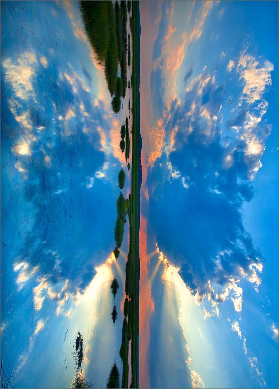 butterfly, clouds, reflection, newburyport, massachusetts