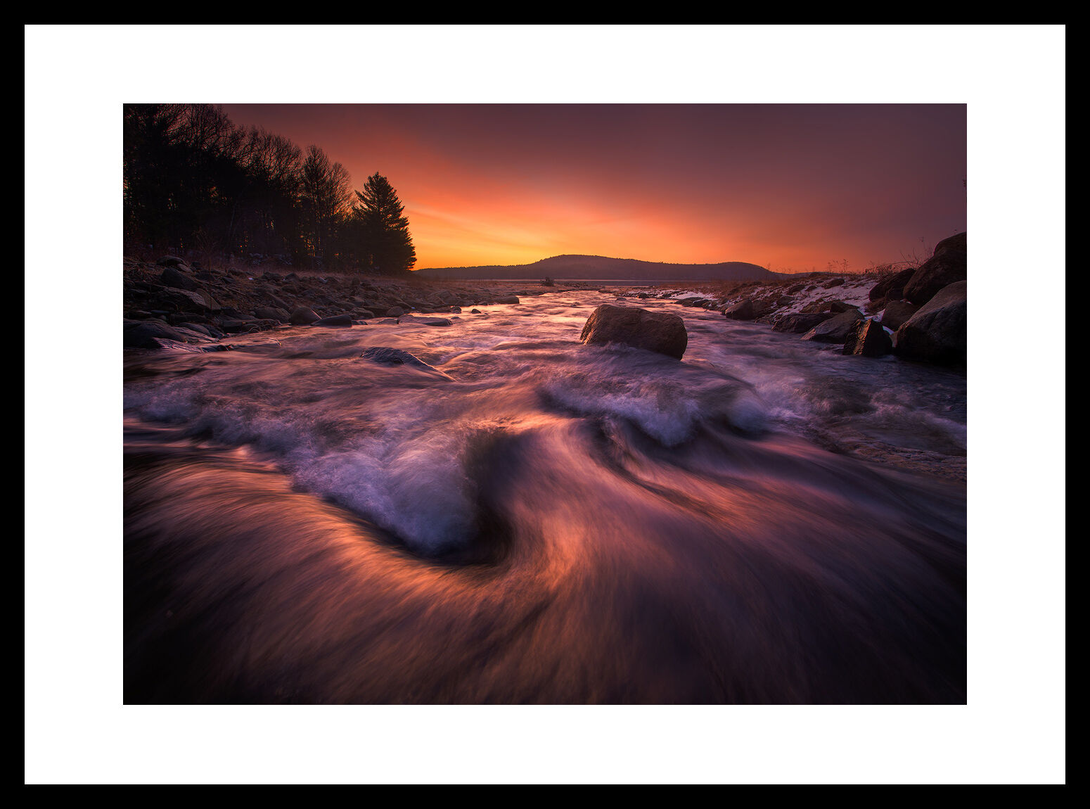 MATTED AND FRAMED PRINT - BLACK FRAME print preview