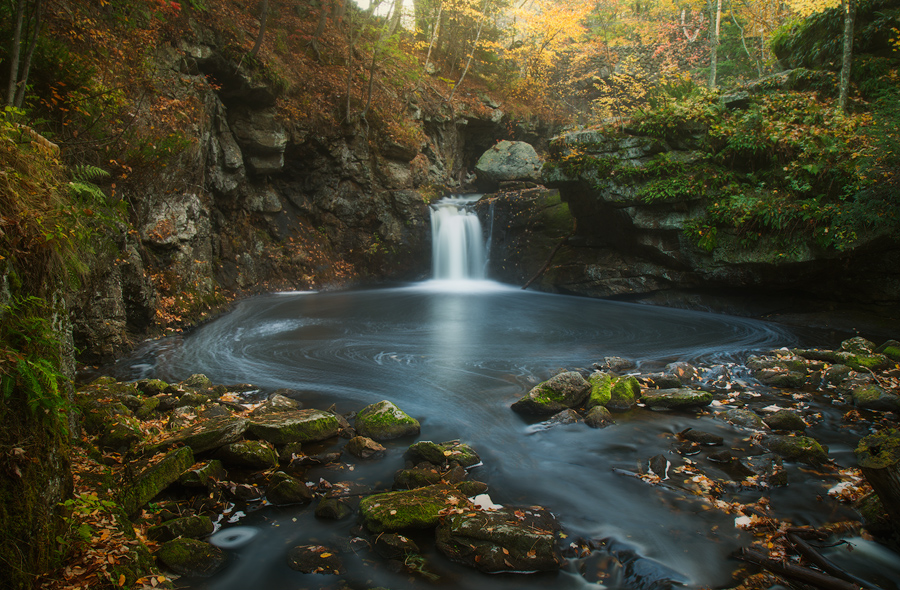 This is an image I captured while scouting this location for a recent workshop. I was surprised to find water flowing here because...