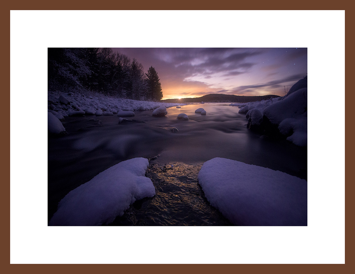 MATTED AND FRAMED PRINT - CHERRY FRAME print preview