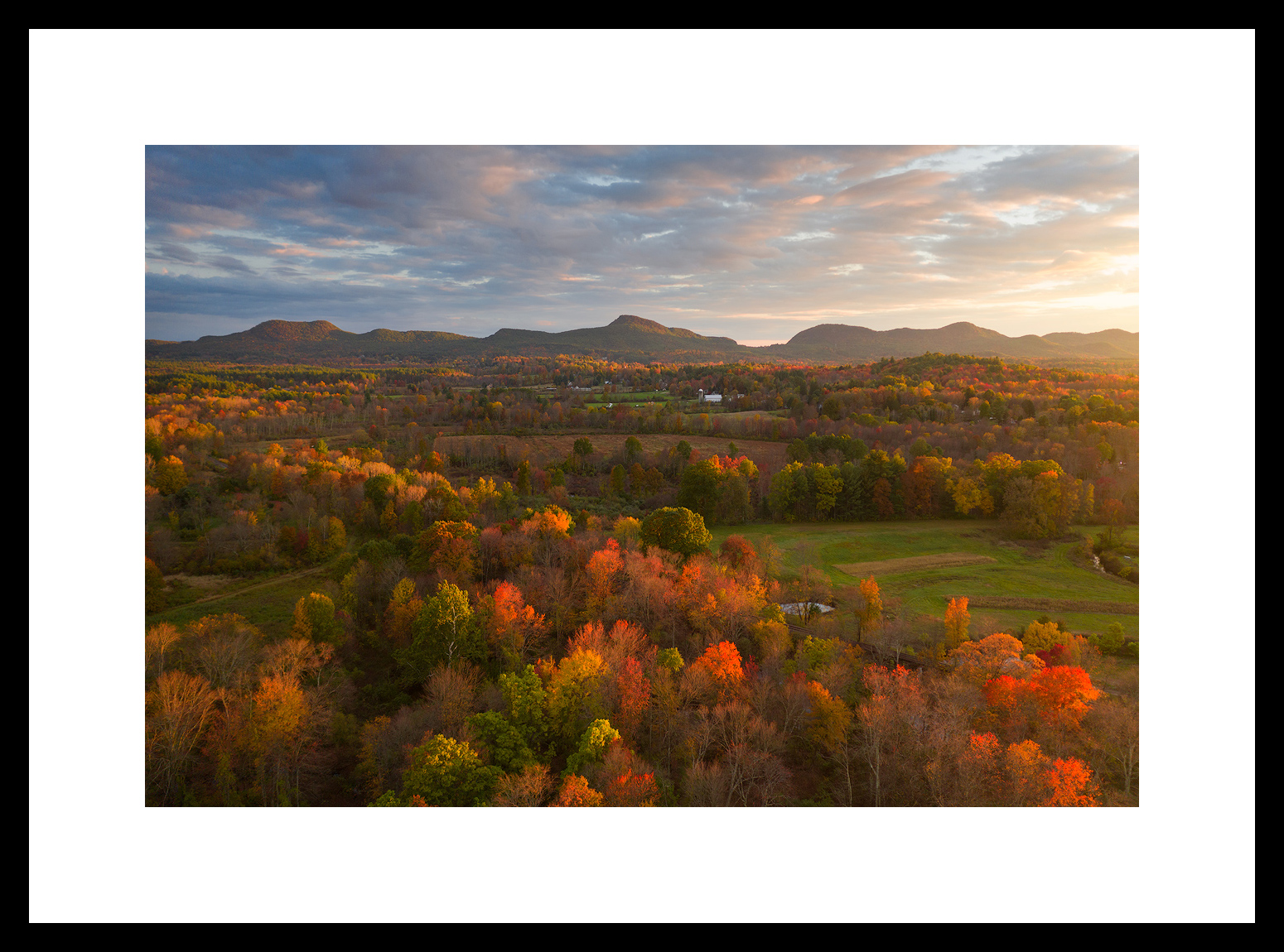 MATTED AND FRAMED PRINT - BLACK FRAME print preview