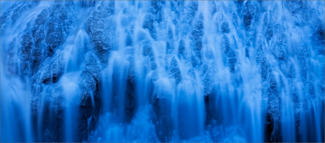 Ice, winter, blue, waterfall, Sunderland, Massachusetts,