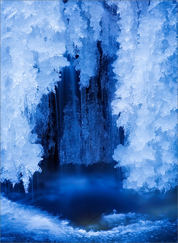 Ice, winter, water, cave