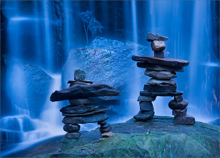 Inkshuks, blue, waterfall, Pelham, Massachusetts,