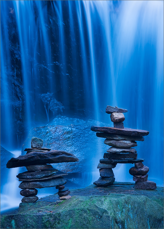 Inkshuks, blue, waterfall, Pelham, Massachusetts,