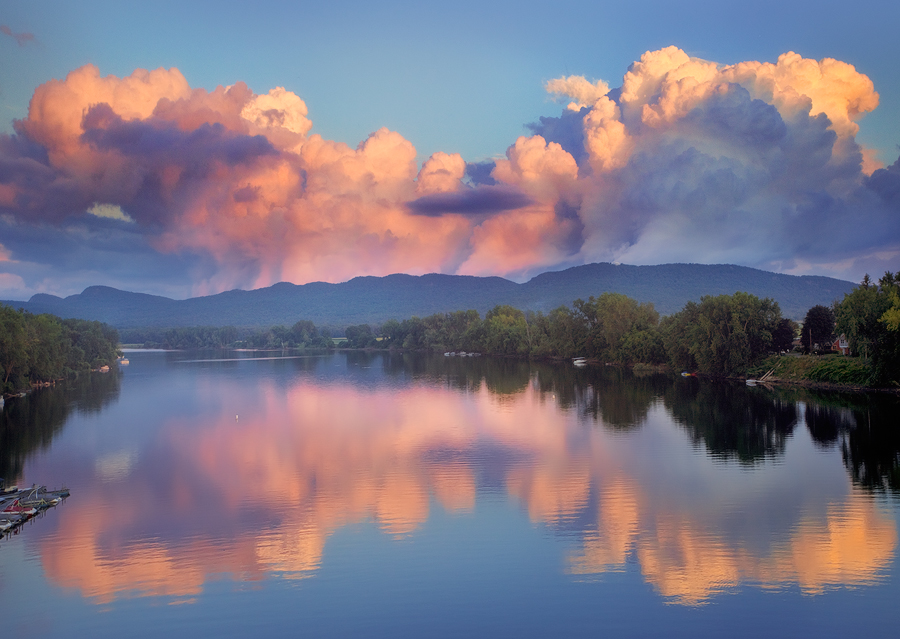 I captured this image in July off the bridge from Amherst to Northampton, MA after a crazy thunderstorm had just past. These...