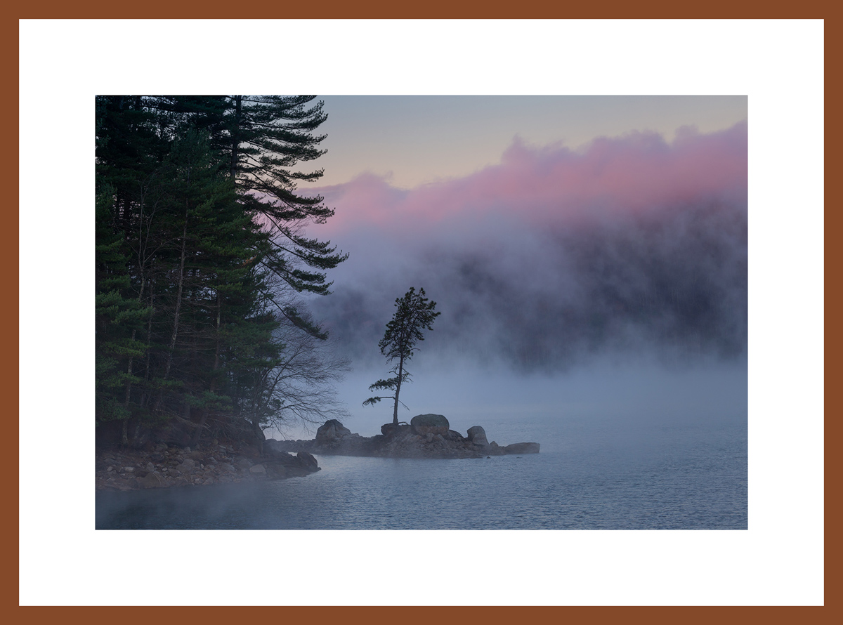 MATTED AND FRAMED PRINT - CHERRY FRAME print preview