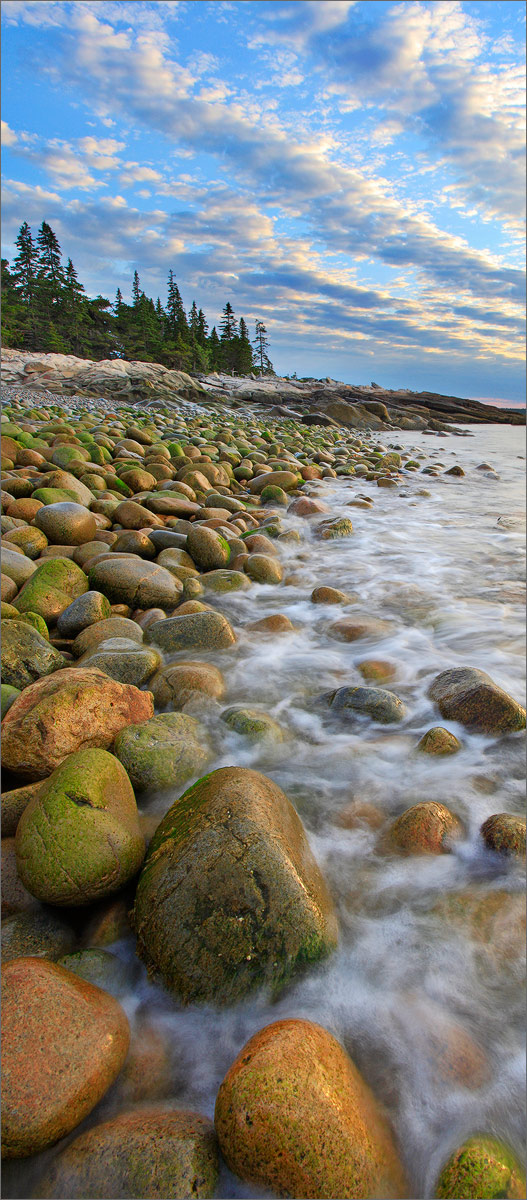Schoodic peninsula, Maine, sunrise,  Acadia national park,