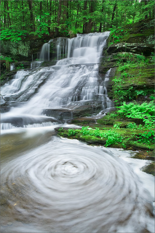 Waterfall, montage, Massachusetts,