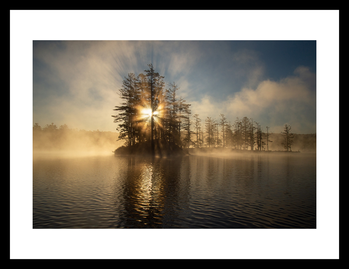 MATTED AND FRAMED PRINT - BLACK FRAME print preview