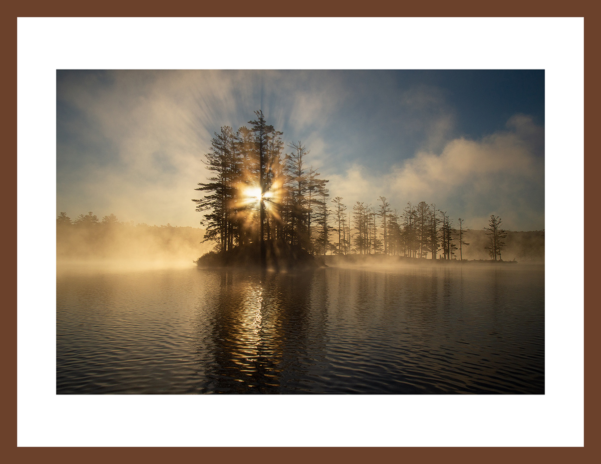 MATTED AND FRAMED PRINT - CHERRY FRAME print preview